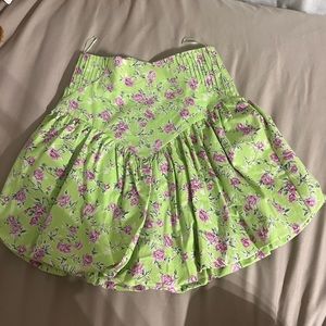 Green Floral Zara Skort from Europe